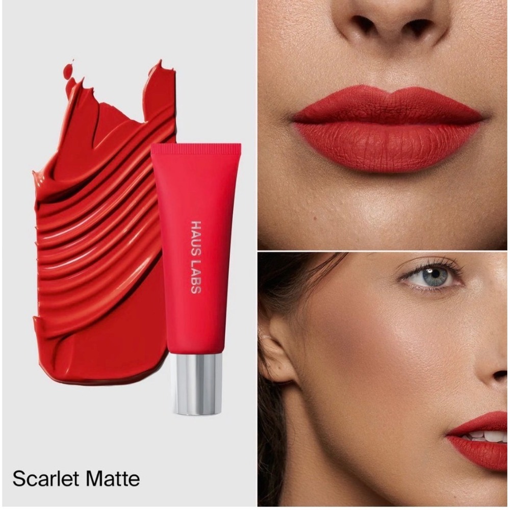 Haus Labs By Lady Gaga Hy Power Pigment Paint Scarlet Matte‎ Creme NEW - Picture 2 of 5
